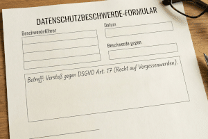 Verstoß gegen den Datenschutz: Sie können die Beschwerde schriftlich einreichen.